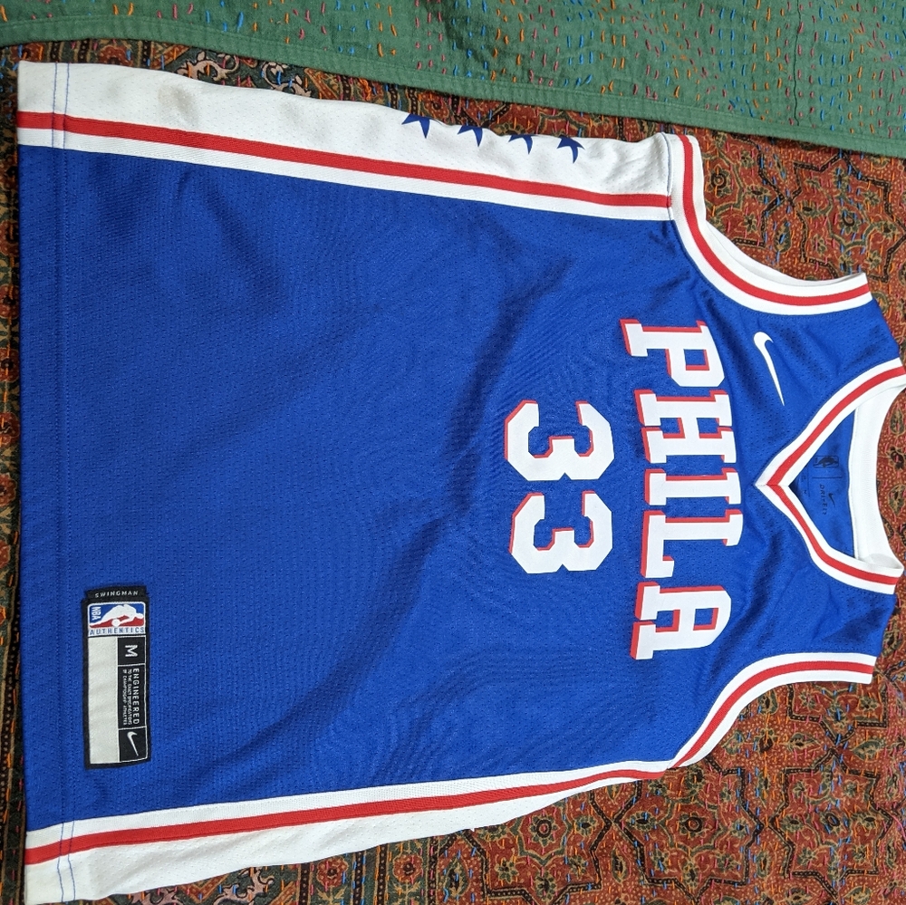 PHILADELPHIA 76ERS SIXERS #33 Harris NBA BASKETBALL JERSEY, Size Medium Youth